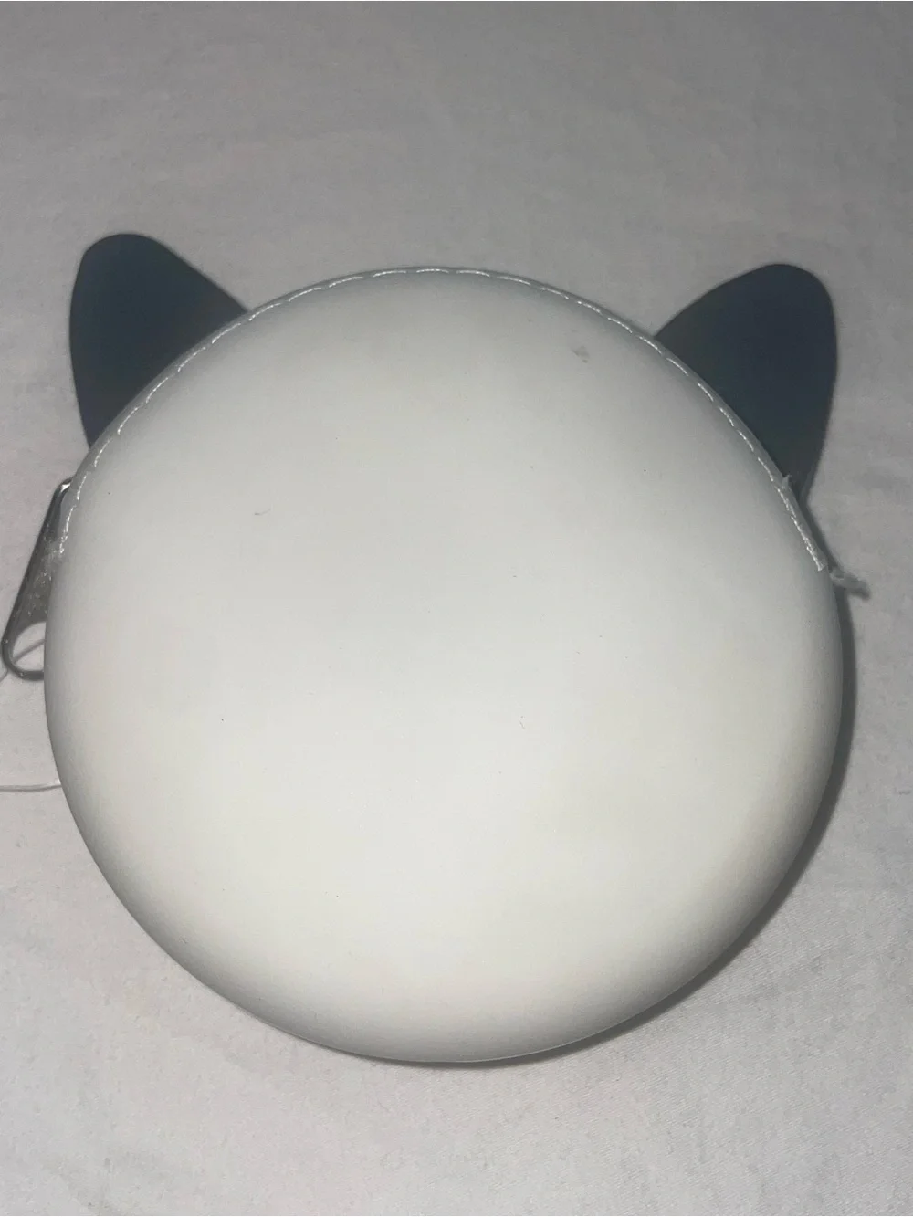 White & Pink Cat Face Coin Purse